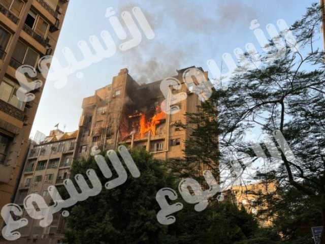 الدفع بـ 3 سيارات إطفاء.. حريق داخل شقة سكنية بشارع شامبليون وسط القاهرة