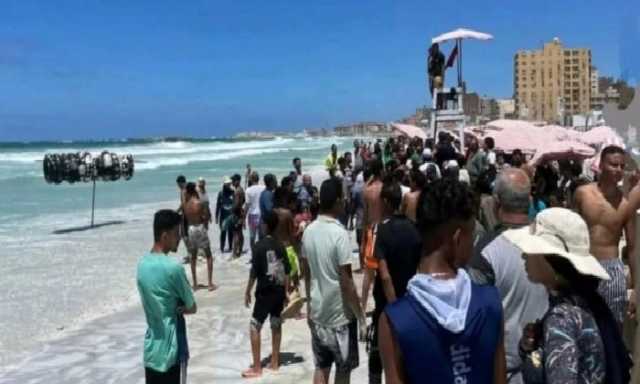 استمرار البحث عن جثمان غريق شاطئ «شهر العسل» غرب الإسكندرية
