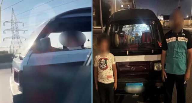 «الداخلية» تكشف ملابسات قيادة طفل لسيارة بالجيزة