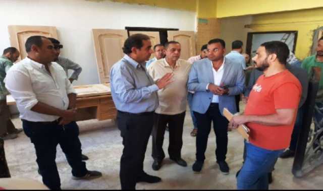 رئيس جامعة بورسعيد يتفقد أعمال تطوير ورفع كفاءة مباني المدن الجامعية