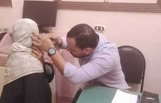 جامعة مدينة السادات تنظم قافلة طبية بقرية كفر قرشوم