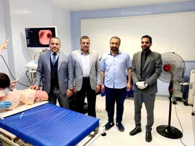 ورشة تدريبية لأطباء الأمراض الصدرية حول أساسيات مناظير الشعب الهوائية بطب كفر الشيخ