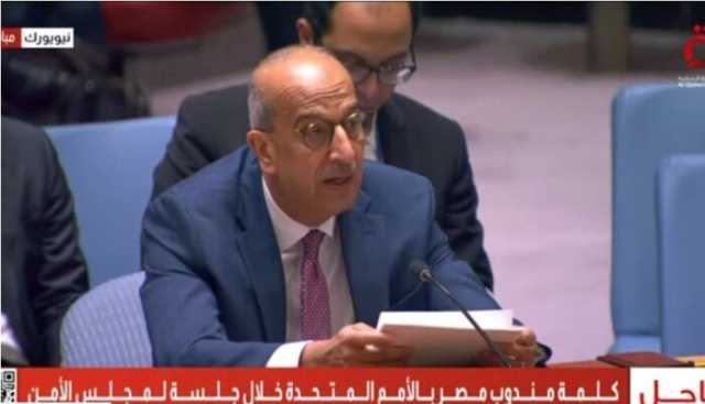 مندوب مصر بالأمم المتحدة: استمرار إسرائيل انتهاك سيادة الدول العربية خطر على الأمن الجماعي إقليميا ودولياً