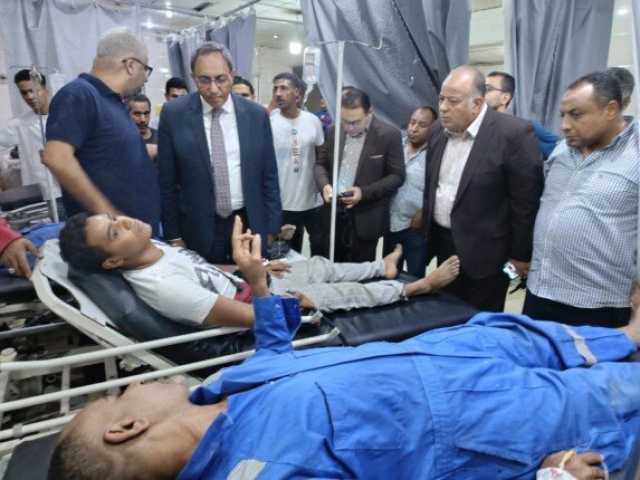 سقوط مظلة تحت الإنشاء بموقف نجع حمادي ومحافظ قنا يوجه بفتح تحقيق عاجل