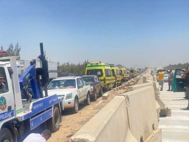 ارتفاع عدد ضحايا حادث تصادم ميكروباصين بالطريق الإقليمي بالمنوفية