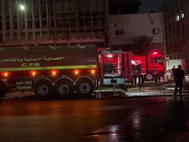 وصول محافظ ومدير أمن القاهرة إلى مبنى سنترال رمسيس بعد تجدد النيران