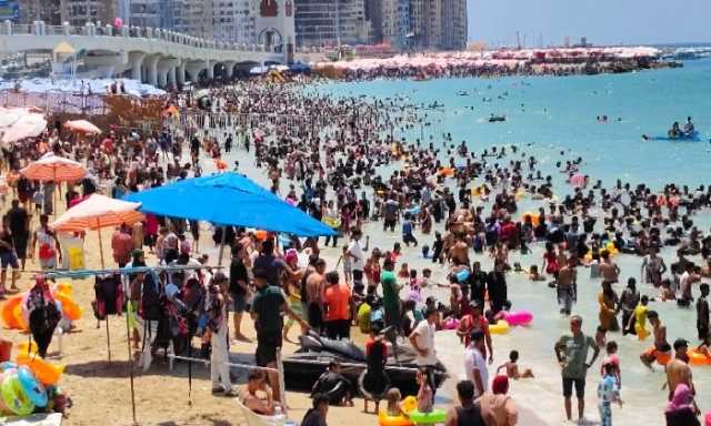 محافظة الإسكندرية: 3.2 مليون زائر بنسبة إشغال 100% بـ الشواطئ خلال صيف 2025