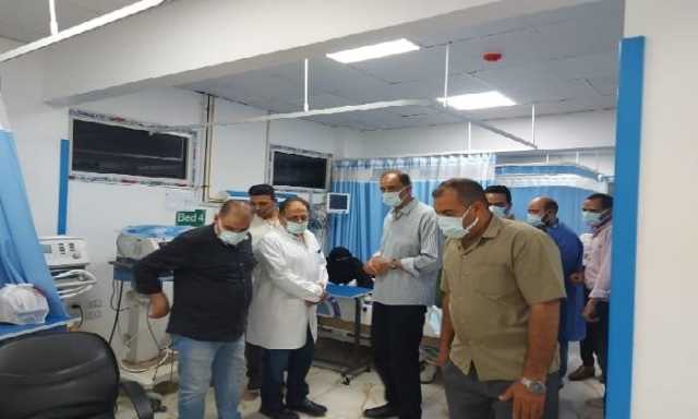 محافظ سوهاج يتفقد مصابي حريق مطعم 'ميدان الشبان' ويوجه بتوفير الرعاية الطبية الكاملة