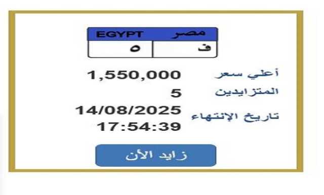 تخطى سعرها مليون ونصف.. مزايدة نارية على لوحة سيارة مميزة| اعرف الخطوات