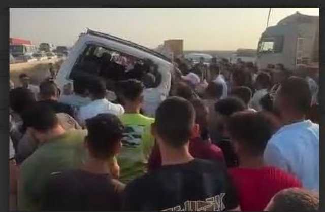 بعد حادث الشاطبي.. انقلاب سيارة ميكروباص على طريق الإسكندرية الصحراوي