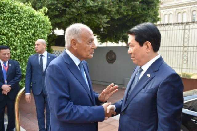 أبو الغيط يستقبل لوونج كوونج رئيس جمهورية فيتنام الاشتراكية