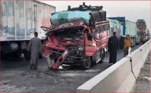 كثافات مرورية أعلى طريق الكريمات إثر وقوع حادث مروع