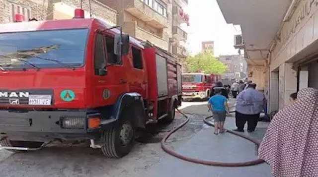 اندلاع حريق في مبنى بحي شرق شبرا الخيمة والحماية المدنية تسيطر