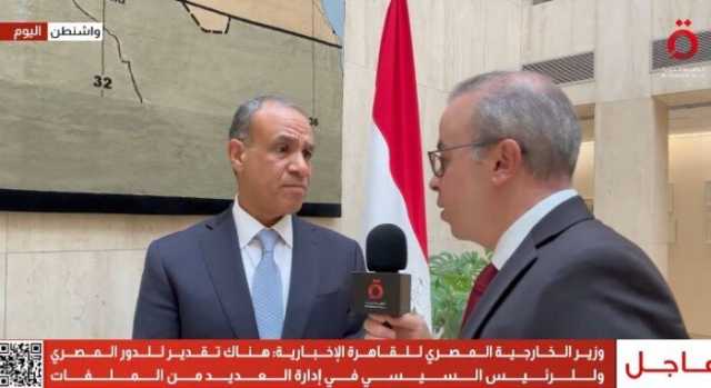 وزير الخارجية: مؤتمر «حل الدولتين» أعاد الزخم للقضية الفلسطينية