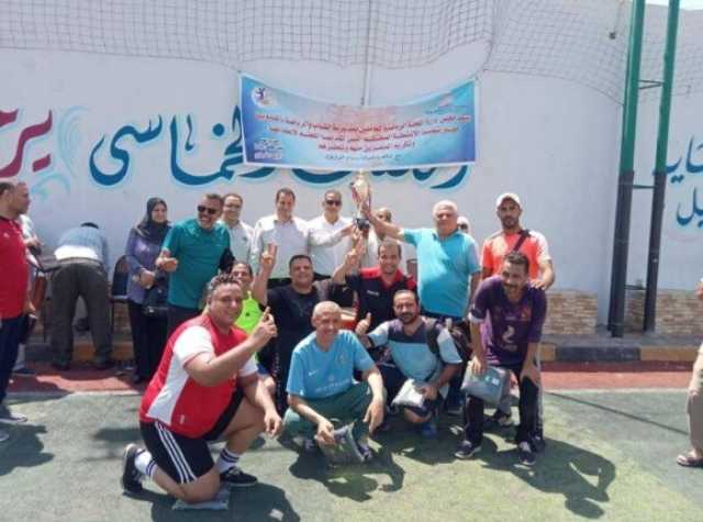 مدير الرياضة بالقليوبية يشهد ختام دوري خماسي كرة القدم