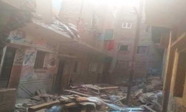انهيار منزل وتعرض منزلين آخرين لتصدعات خطيرة بقليوب