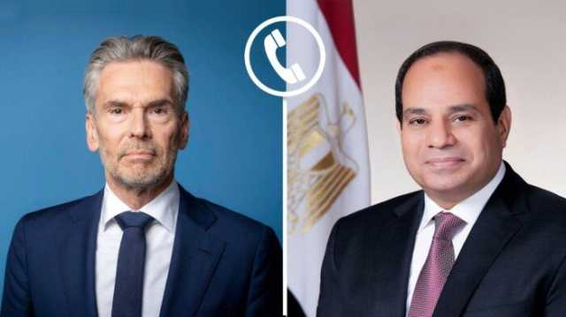 الرئيس السيسي يستعرض مع رئيس وزراء هولندا جهود مصر لوقف إطلاق النار في غزة