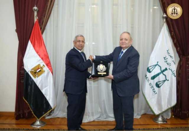 المستشار أسامة شلبي يستقبل رئيس الأكاديمية العربية للعلوم والتكنولوجيا لتقديم التهنئة له