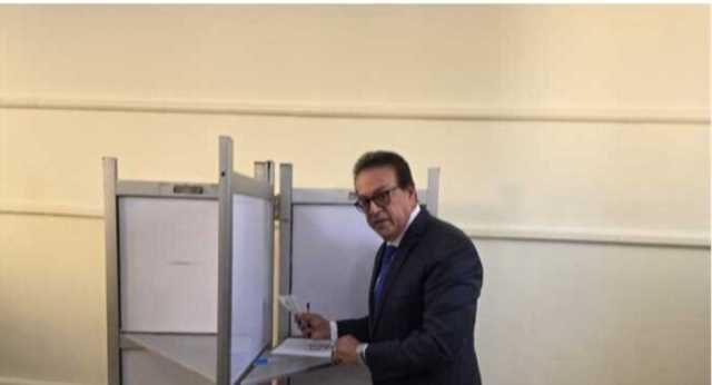 وزير الصحة يدلي بصوته في انتخابات مجلس الشيوخ 2025