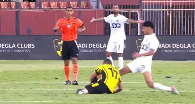 بعد وليد الكرتي.. طرد محمود طلعت لاعب وادي دجلة في مباراة بيراميدز بالدوري «فيديو»