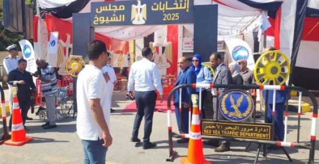 توافد المواطنين على اللجان في ماراثون انتخابات الشيوخ بالبحر الأحمر