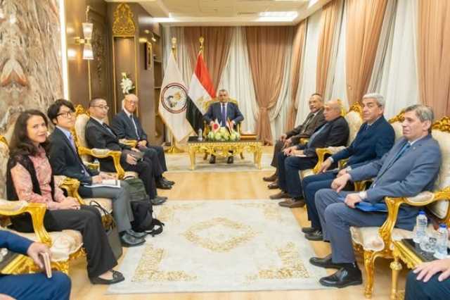 وزير الإنتاج الحربي يبحث مع السفير الياباني بالقاهرة أوجه التعاون المشترك بمجالات التصنيع المختلفة