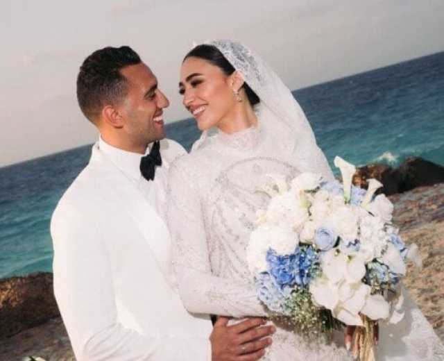 زواج أحمد الجندي ومريم عامر.. أجمل اللقطات من حفل زفاف بطل العالم
