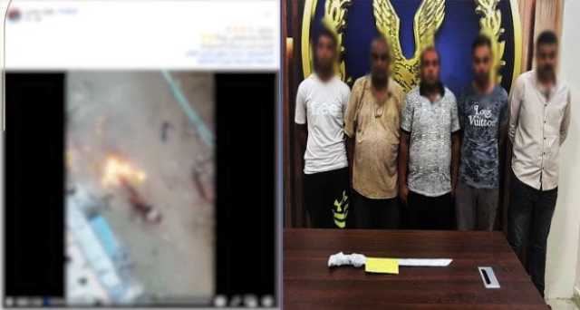القبض على المتهمين بإلقاء زجاجات مشتعلة أمام أحد المنازل في البحيرة