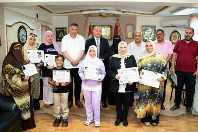 مدير تعليم بورسعيد يُكرم الفائزين في مسابقتين وزاريتين على مستوى الجمهورية