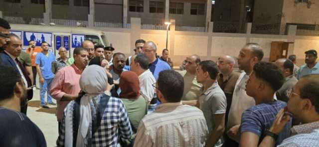 تشييع جثامين ضحايا حريق مخزن بلاستيك في القناطر الخيرية