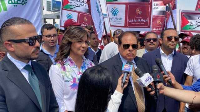 انطلاق قافلة التحالف الوطني رقم 11 لدعم غزة بـ 200 شاحنة إغاثية