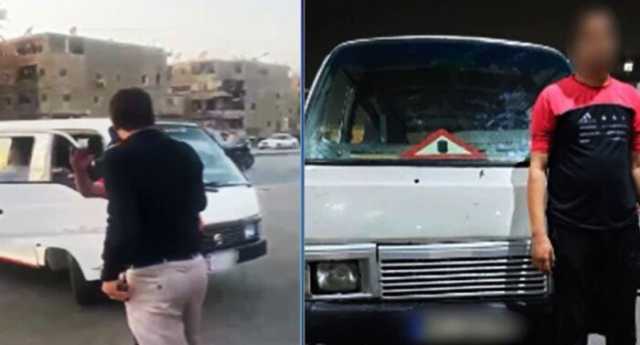 «الميديا فضحته».. القبض على سائق بتهمة السير عكس الاتجاه بالسلام