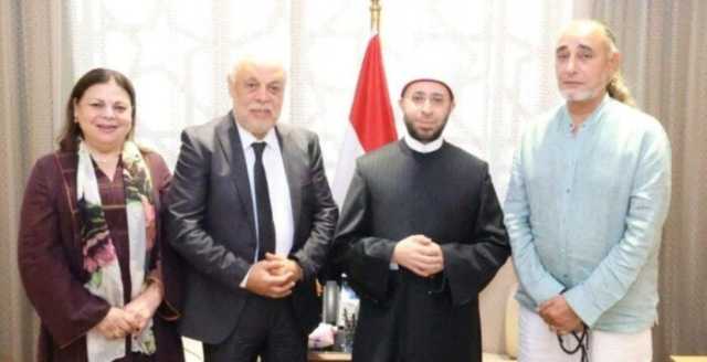 «لبحث التعاون في الدراما الدينية».. وزير الأوقاف يستقبل أشرف زكي وماجدة زكي