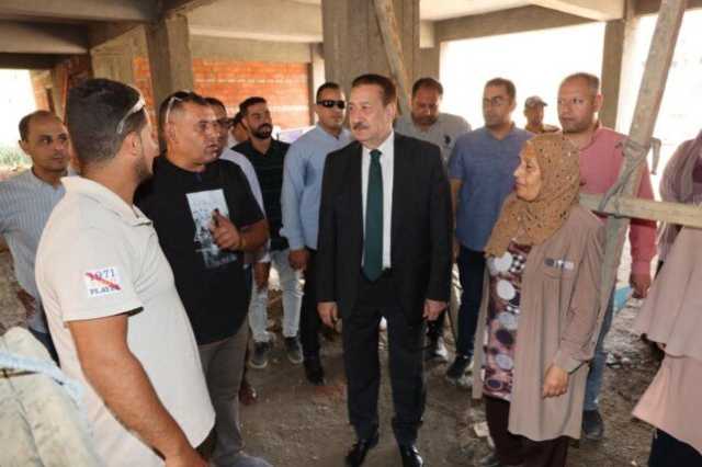 محافظ المنوفية يتفقد مجمع مدارس البتانون الجديد