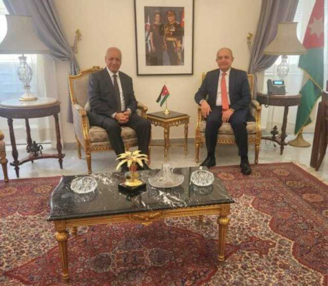 السفير الأردني أمجد العضايلة يستقبل الكاتب الصحفي مصطفى بكري