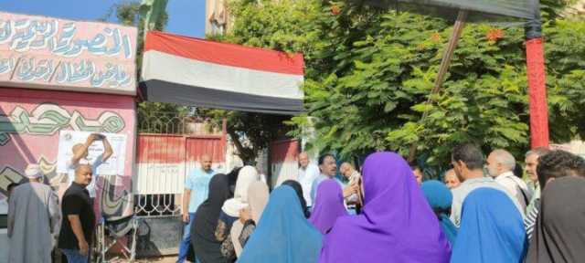 إقبال كثيف أمام لجان الجيزة مع بداية اليوم الثاني لانتخابات مجلس الشيوخ