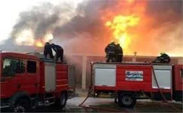 السيطرة على حريق مخزن زيوت بعقار سكني بمسطرد في القليوبية