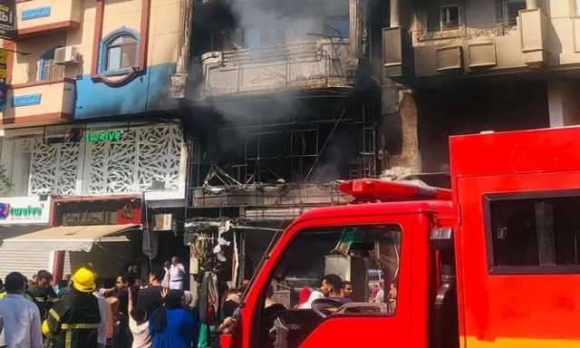 نشوب حريق داخل مطعم كشري بالمنوفية