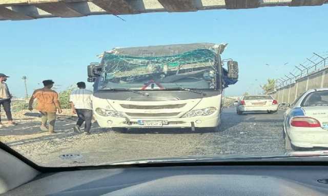 اصطدام أتوبيس ببوابة حديدية غير مخصصة لعبور المركبات في بورسعيد.. وإصابة 18 شخصًا