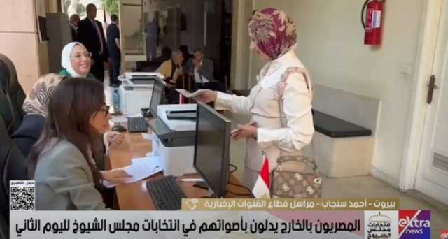 انتظام تصويت المصريين في انتخابات الشيوخ لـ اليوم الثاني بـ لبنان