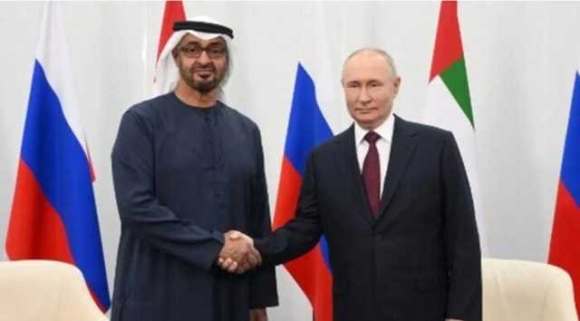 بوتين ومحمد بن زايد يعقدان محادثات غير رسمية في الكرملين تخص الشرق الأوسط