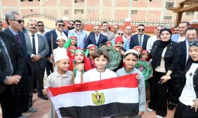 احتفالا بـ العيد القومى.. .محافظ الشرقية يفتتح المدرسة المصرية اليابانية بمنيا القمح