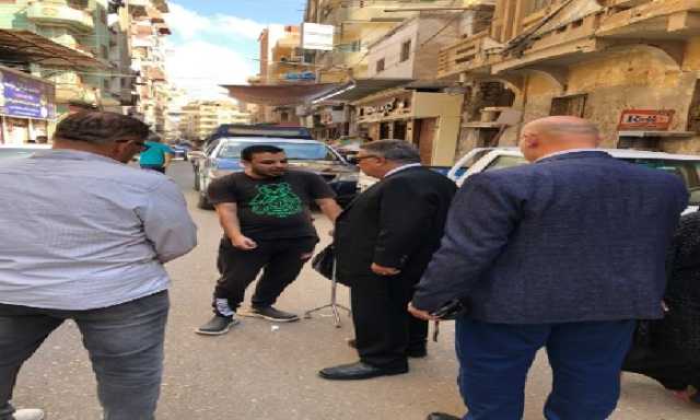 محافظ الدقهلية يتجول فى غرب المنصورة ويوجه برفع الإشغالات