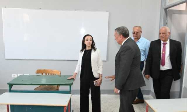 محافظ البحيرة تتفقد عدد من المدارس بمركز بدر للوقوف على جاهزيتها