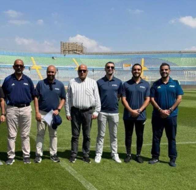 وفد الفيفا يعاين ستاد الدفاع الجوي قبل مواجهة بيراميدز وأوكلاند سيتي