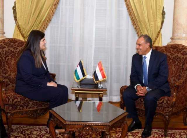 وزير الخارجية يستقبل نظيرته الفلسطينية لبحث وقف العدوان الإسرائيلي وإعادة إعمار غزة