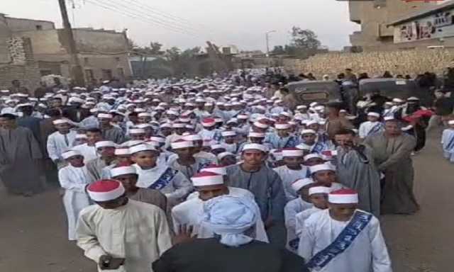 تكريم 2000 من حفظة القرآن الكريم بقرية الصعايدة قبلي في أسوان