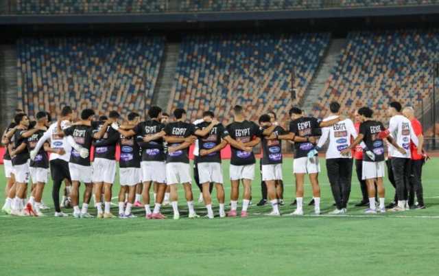 منتخب مصر يختتم تدريباته باستاد القاهرة استعدادا لمواجهة إثيوبيا