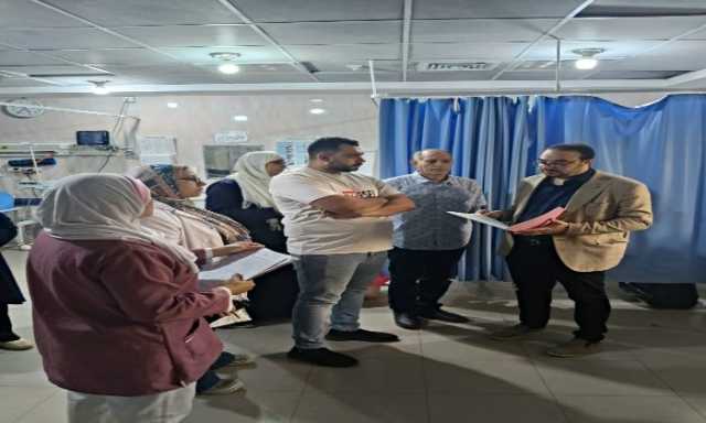 مدير صحة القليوبية يتابع سير العمل بمستشفى شبين القناطر