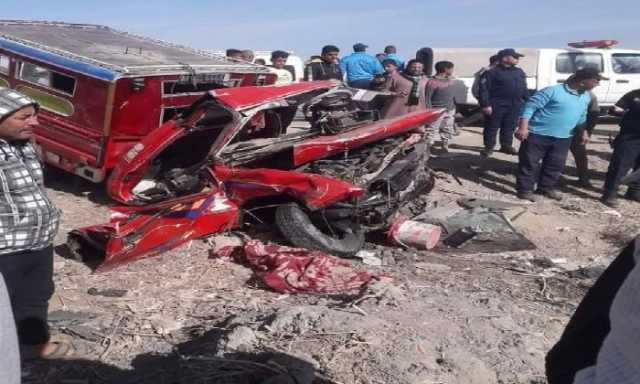 بالأسماء.. 3 ضحايا و 15 مصاب حصيلة حادث انقلاب سيارة بالفيوم
